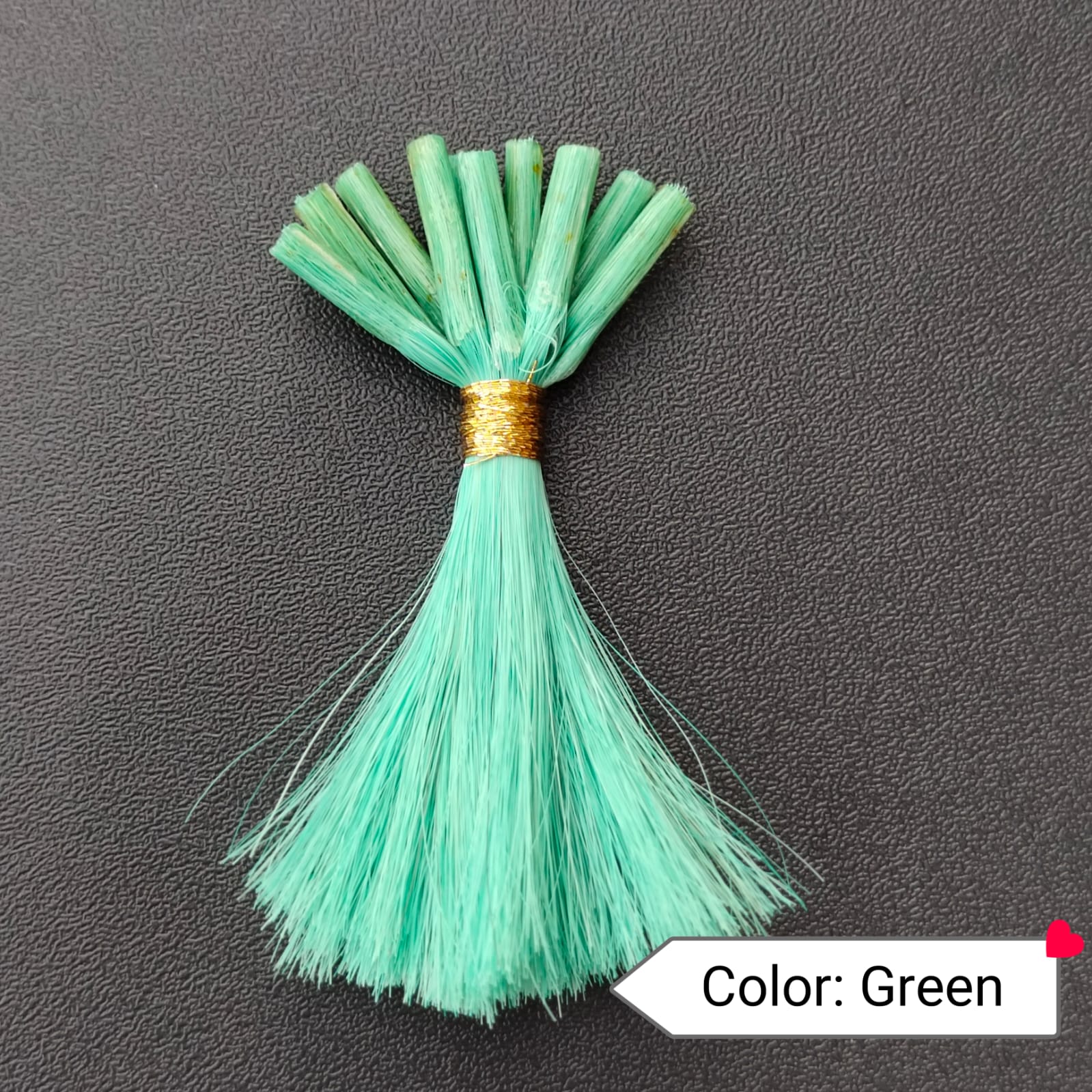 Color Green Human Hair Extensions