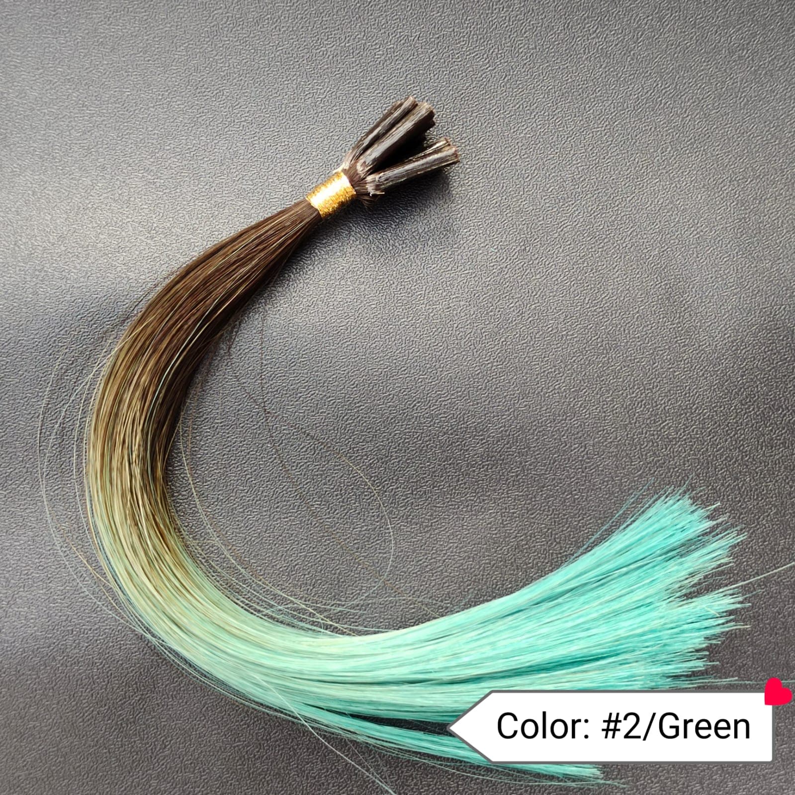 Color no. 2 by Green Human Hair Extensions